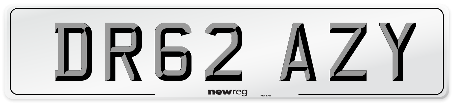 DR62 AZY Number Plate from New Reg